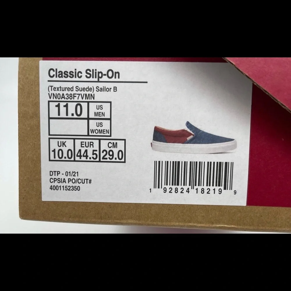 Authentic, classic, slip-on vans. - Picture 5 of 5